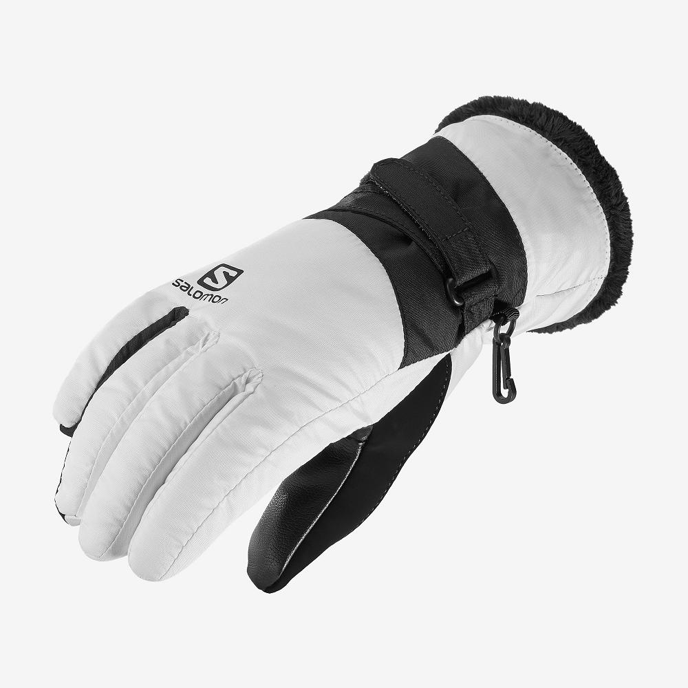 Gants Salomon Femme Blanche - Salomon FORCE DRY W - France (3409-JSFIH)